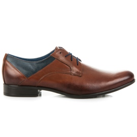 Lucca Ruskea Business Shoes tummansininen