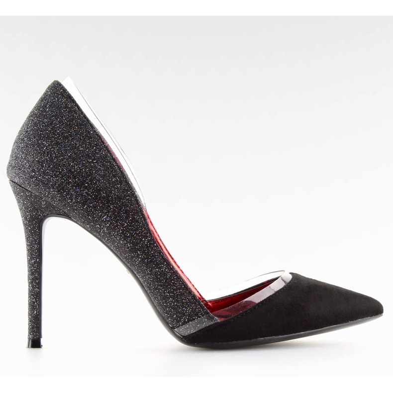 Mustat brokaatikengät 5127 mustat harmaa