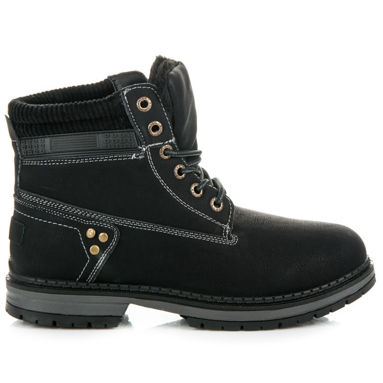 Nauhalliset saappaat musta