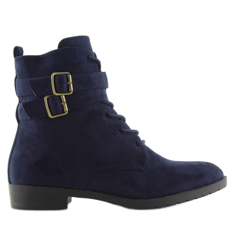 Nauhasaappaat mokkanahka tummansininen H7187 azul laivastonsininen