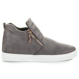 Suede Slip-On lenkkarit harmaa