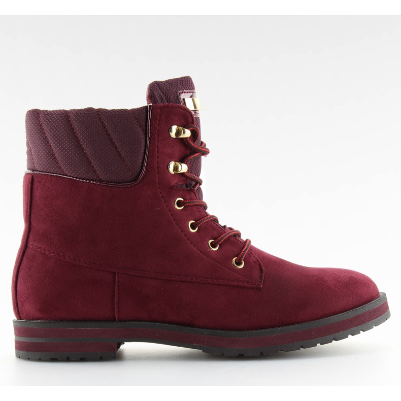 Nauhakengät, viininpunaista viiniä punainen