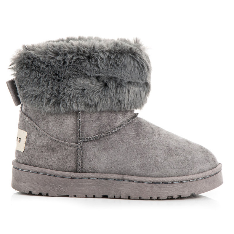 Bella Paris Lumisaappaat rusetilla harmaa