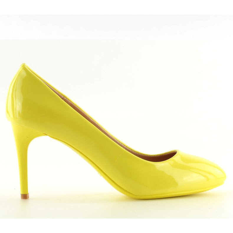 Naisten pumput lakattu keltainen