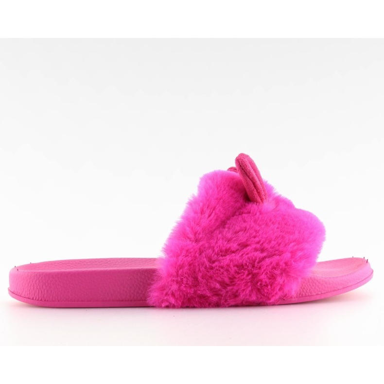 Turkistossut korvilla fuksia fuksiaa vaaleanpunainen