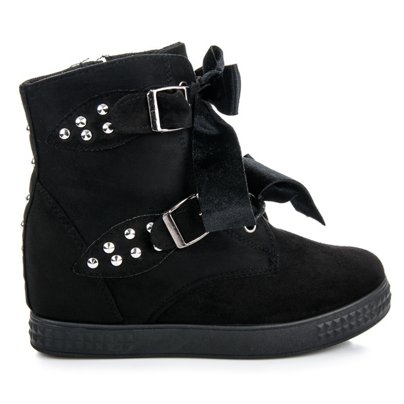 Tennarit rusetilla musta