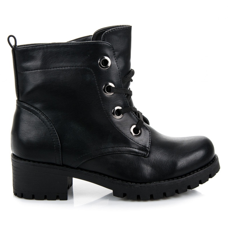 Bestelle Nauhanauhalliset työntekijöiden saappaat musta