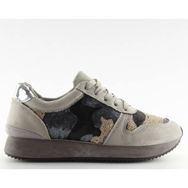 Urheilukengät paljeteilla harmaa LT.GREY keltainen