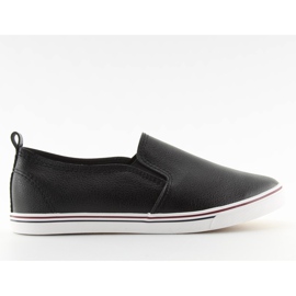 Slip-on lenkkarit musta face musta xl08p Musta
