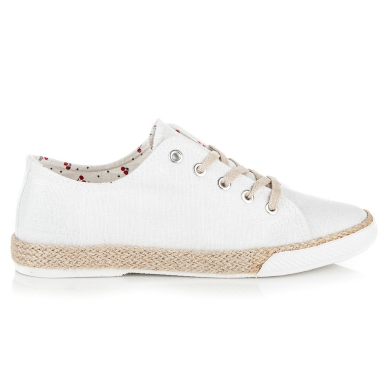 Kylie Nauhaiset espadrillit valkoinen