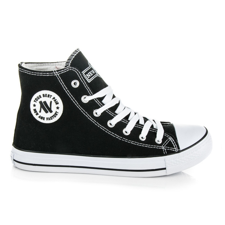 New Age Miesten korkeat lenkkarit musta