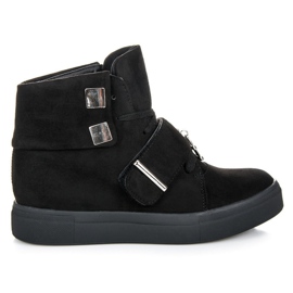 Seastar Suede Wedge lenkkarit musta