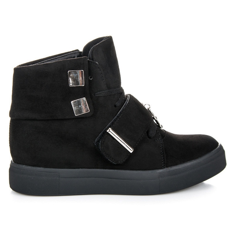 Seastar Suede Wedge lenkkarit musta