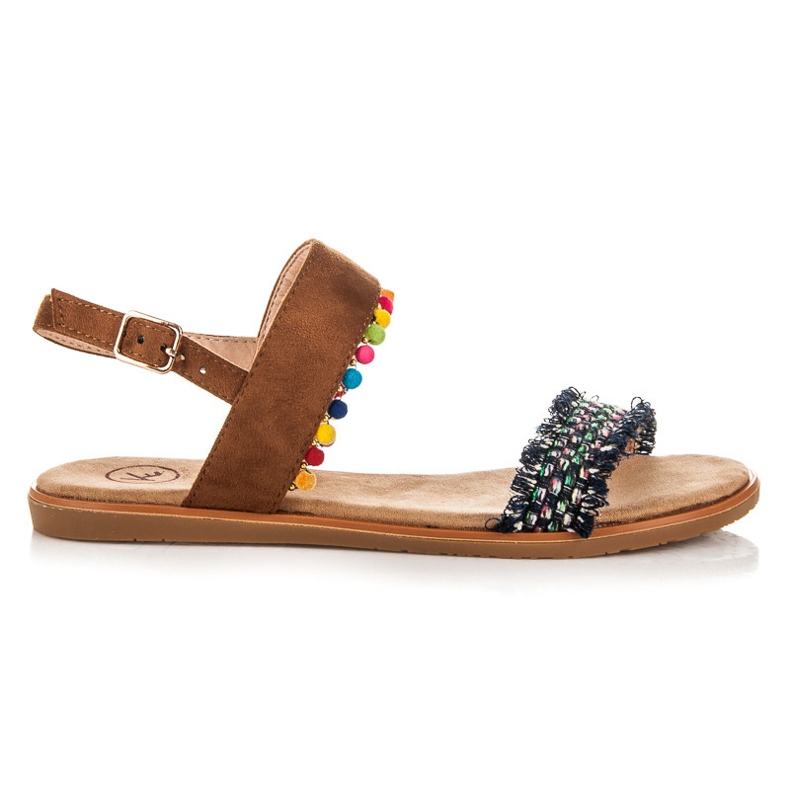 Kylie Litteät sandaalit soljella monivärinen