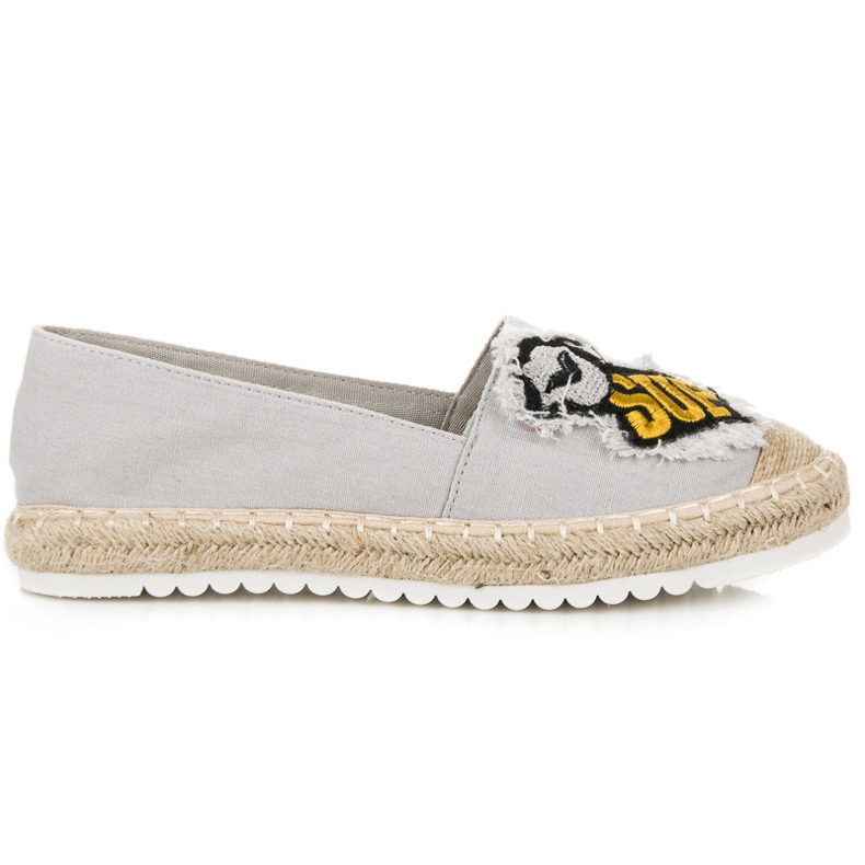 Espadrillit laastareilla harmaa
