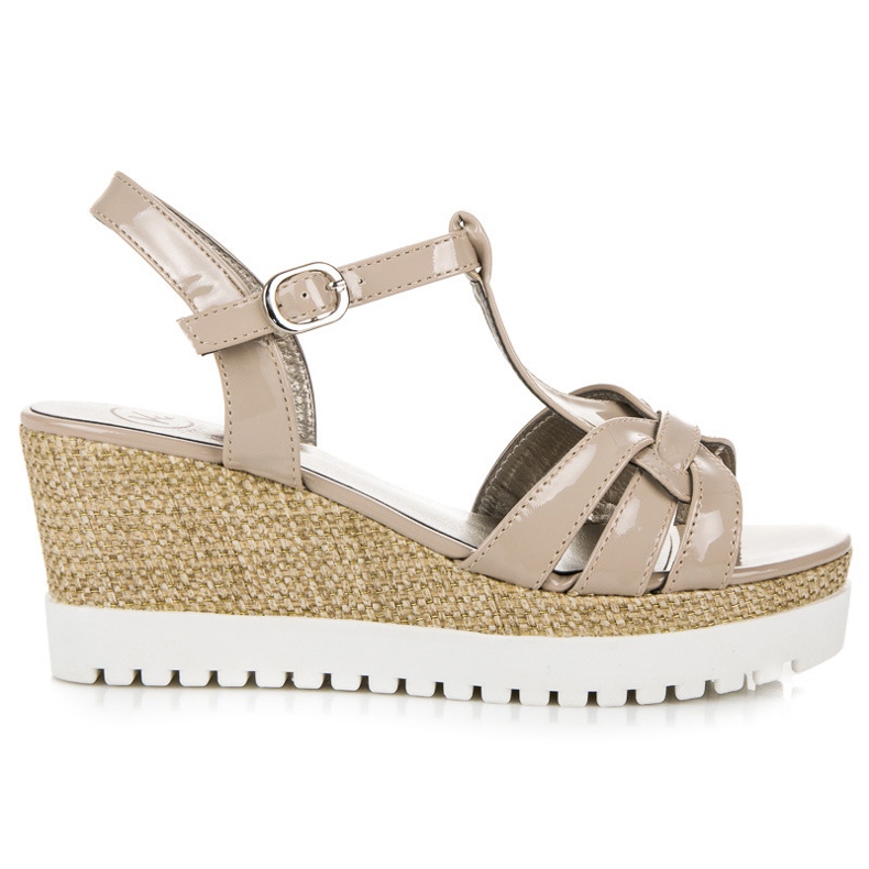 Kylie Lakatut kiila sandaalit ruskea