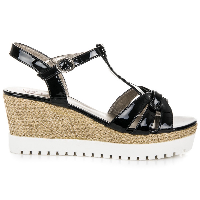 Kylie Lakatut kiila sandaalit musta