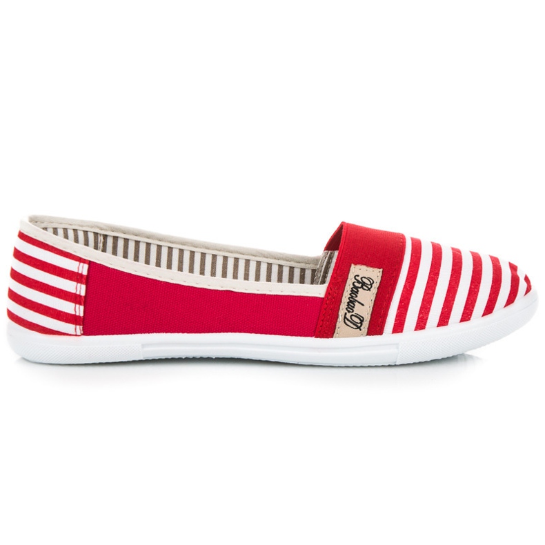 Ribbed lenkkarit punainen