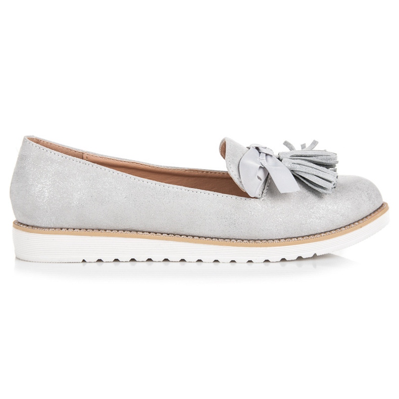 Vices Suede Lords With Fringes harmaa