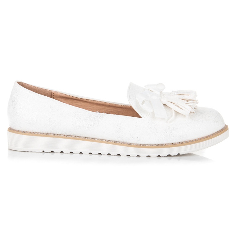 Vices Mokkanahkaa hapsuilla valkoinen