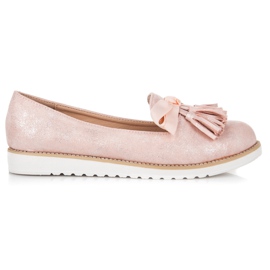 Vices Mokkanahkaa hapsuilla vaaleanpunainen