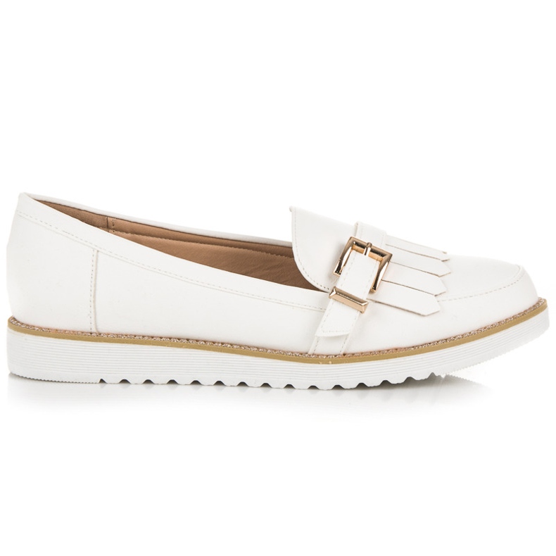 Vices Loaferit koristeellisella soljella valkoinen
