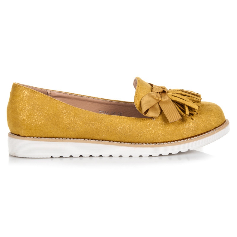 Vices Suede Lords With Fringes keltainen