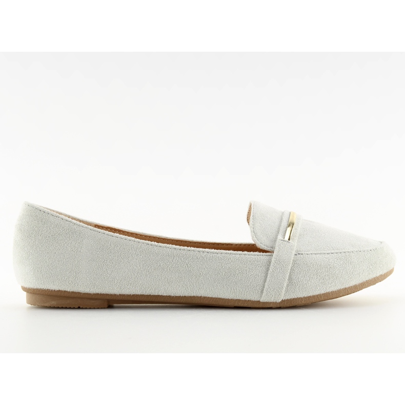 Naisten hopeiset loaferit 9988-121 hopea harmaa