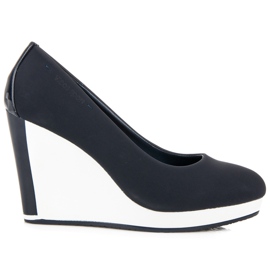 Vices Tummansiniset kiilapumput sininen