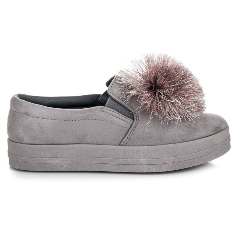 Vices Suede sliponit tupsilla harmaa