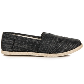 Slip-on espadrillit musta