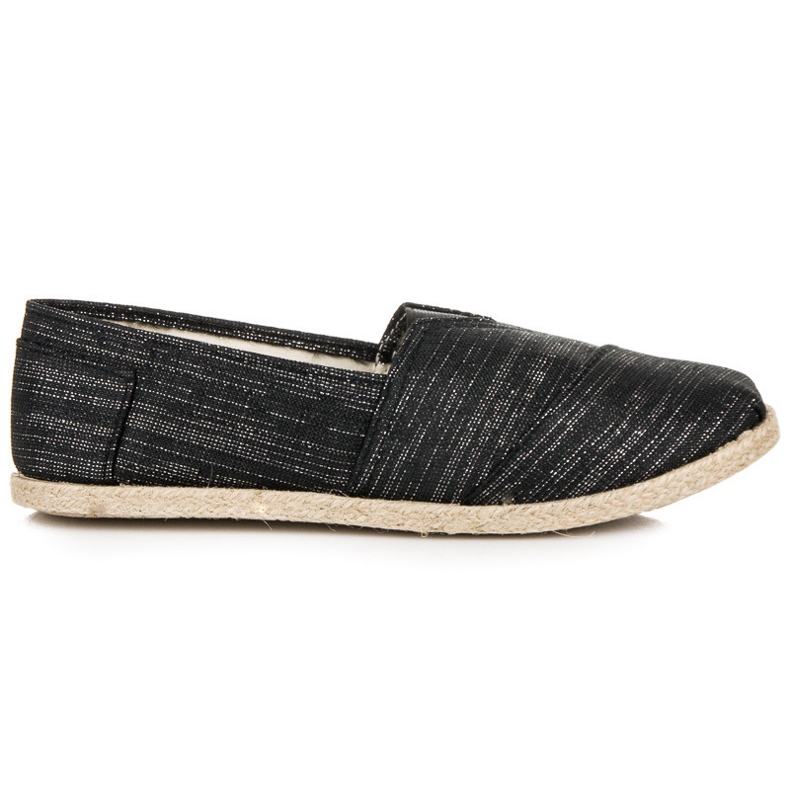 Slip-on espadrillit musta