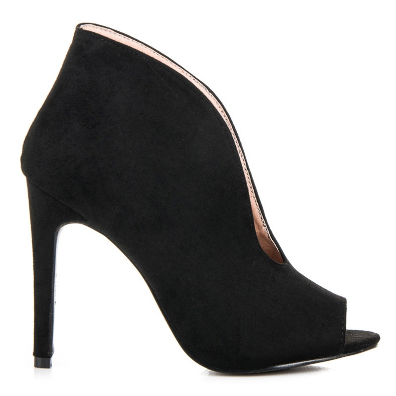 Mokkanahkaiset kevätsaappaat musta