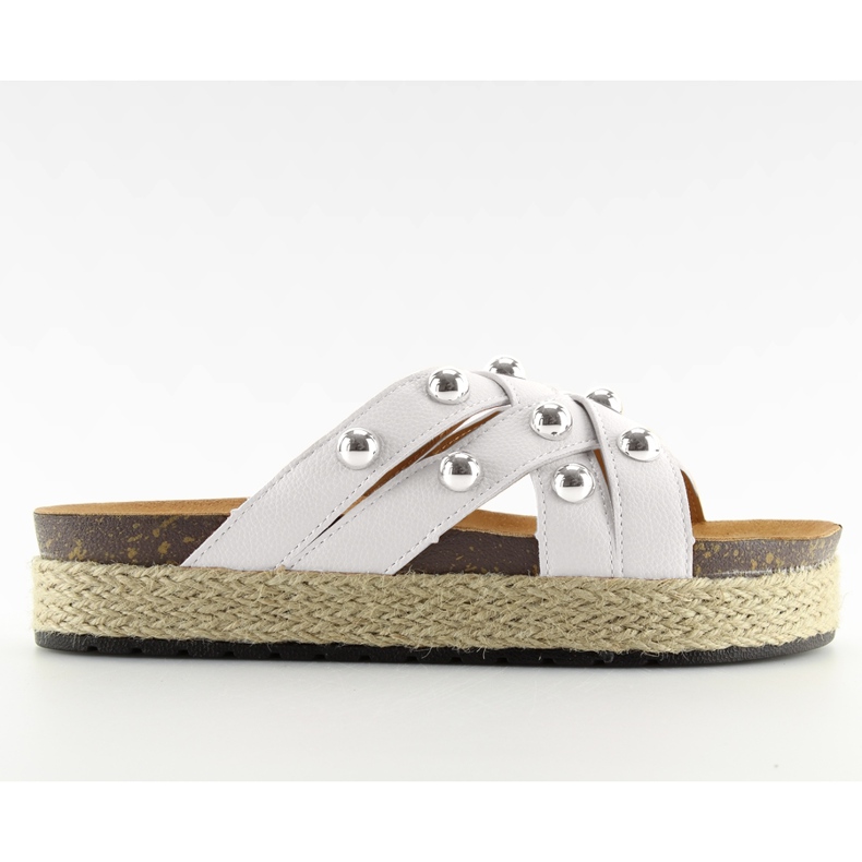 Valkoiset espadrillit CK22P valkoiset tossut valkoinen