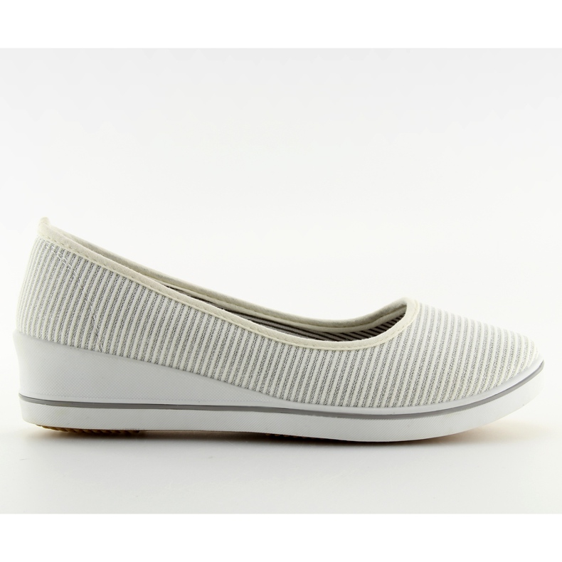 Silver wedge ballerina c21v hopea harmaa