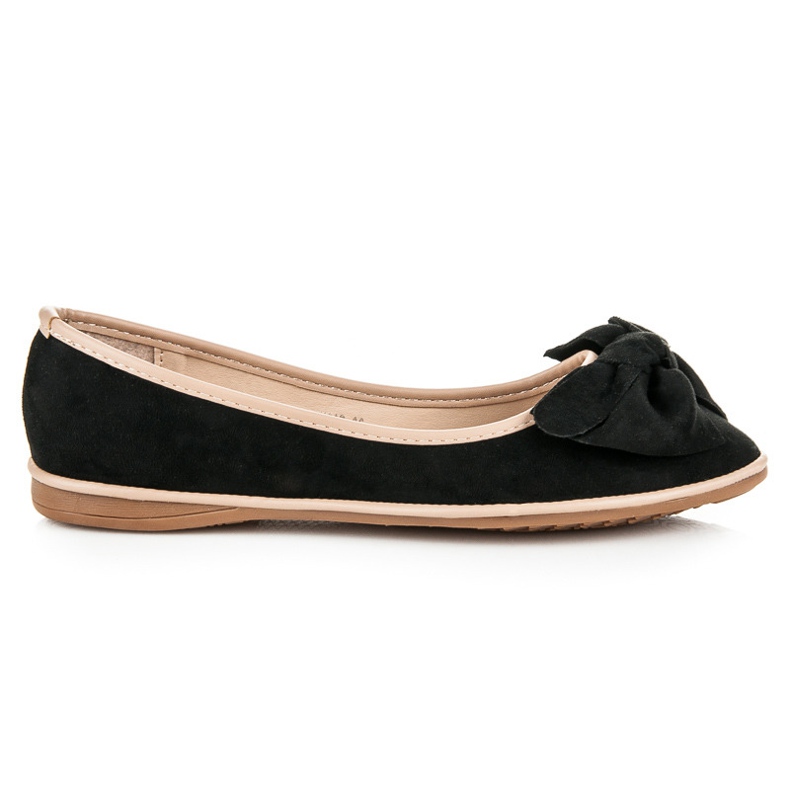Seastar Suede ballerinat musta