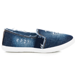 Bella Paris Farkut Slip On Tennarit sininen