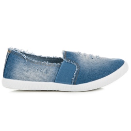Bella Paris Farkut Slip On Tennarit sininen