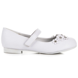 American Club Valkoiset balerinat tarranauhalla valkoinen