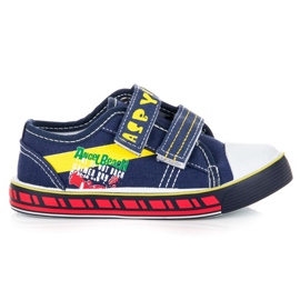 Hasby Poikien tennarit tarranauhalla sininen