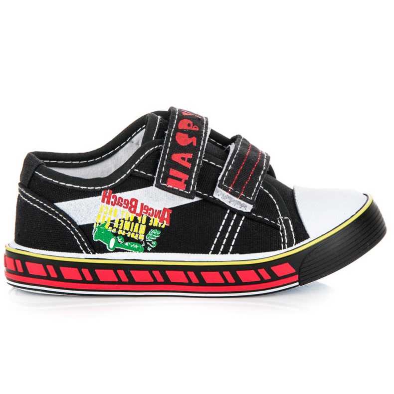 Hasby Poikien tarranauhalliset tennarit musta