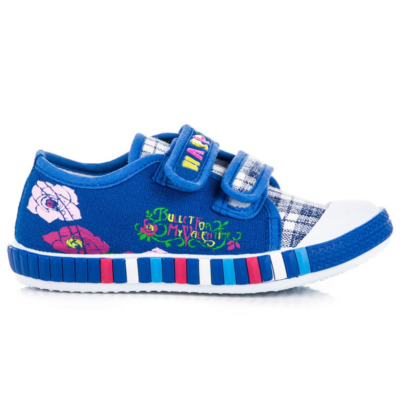 Hasby Tyttöjen ruudullinen lenkkarit sininen