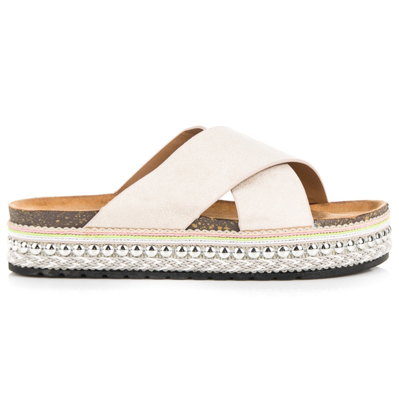 Seastar Mokkanahkaiset tossut alustalla ruskea