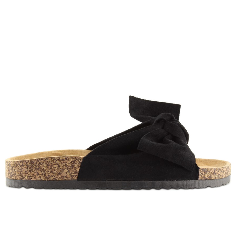 Naisten tossut korkkimustalla Ck02 mustalla