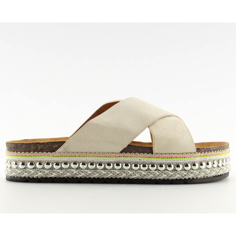 Naisten beige-tossut CK15P beige