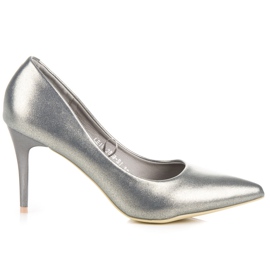 Vinceza Tyylikkäät helmipinnit harmaa