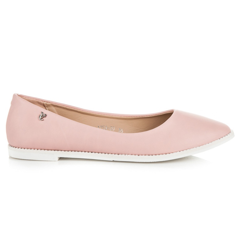 Vices Vaaleanpunaiset balerinat strassilla vaaleanpunainen