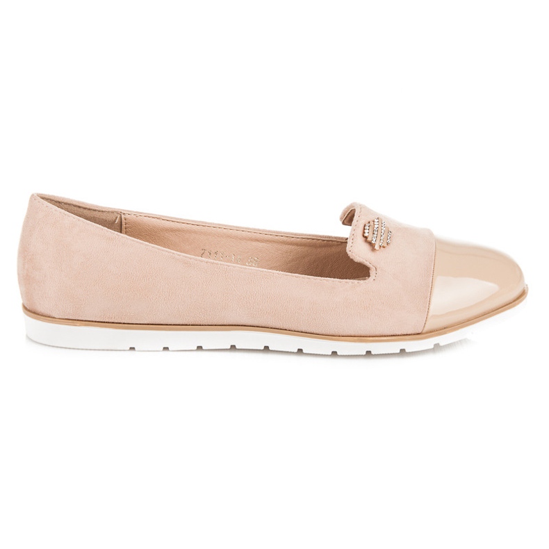 Vices Tyylikkäät mokkanahkabalerinat ruskea