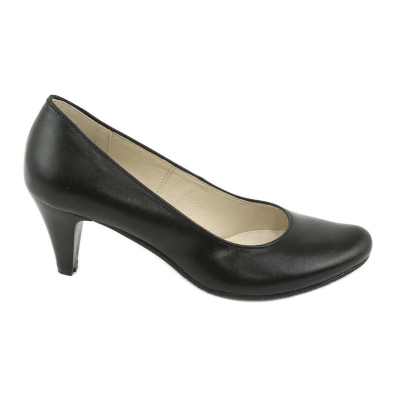 Gregors 465 mustat nahkaiset yrityspumput