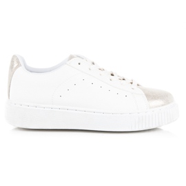 Sidotut käärmeprinttilenkkarit valkoinen Sidotut käärmeprinttilenkkarit valkoinen